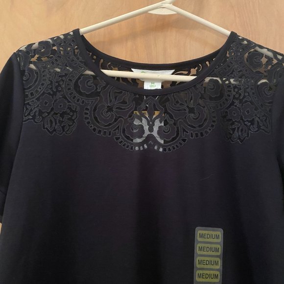 Wonder Limited Amara Burnout Tee Black - Size Small- NWT - Picture 2 of 4